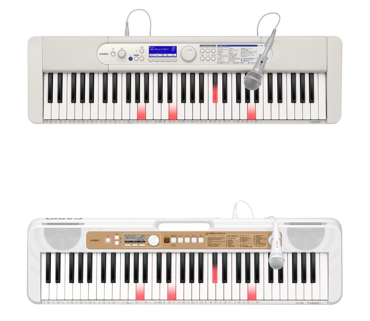 カシオ、光る鍵盤で演奏をサポートする「LK-540」「LK-340」を発表