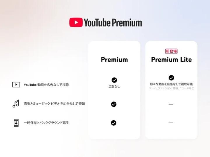 私コレでいいや。 780円/月で広告カットの「YouTube Premium Lite」登場
