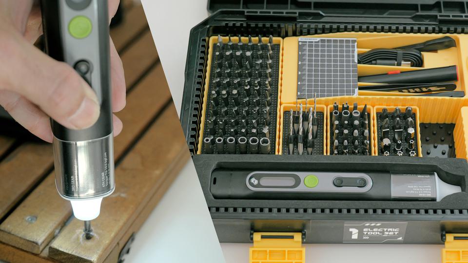 ちょっとしたネジ作業にぴったり。ビット+ツール総数100以上の電動ドライバーセット