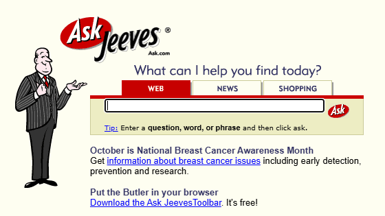 検索サービス「Ask.com」終了、Ask Jeeves以来の29年の歴史に幕